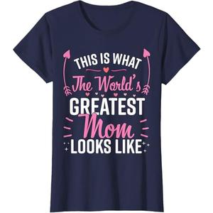 Best Mom Best Mother T-Shirt Blue XL