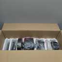 Ceiling Fan with Light Remote: 52 Inch Modern Bedroom Fans with Dimmable Tri-Color Temperature LED - Quiet Reversible DC Motor - Indoor Outdoor (Black+Walnut-5)