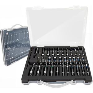 34Pcs Impact Deep Magnetic Nut Driver Set,1/4Hex Shank Impact Socket Adapters & Driver Bits,Wing Nut Driver,Bit Extension,for Auto Repair & Construction