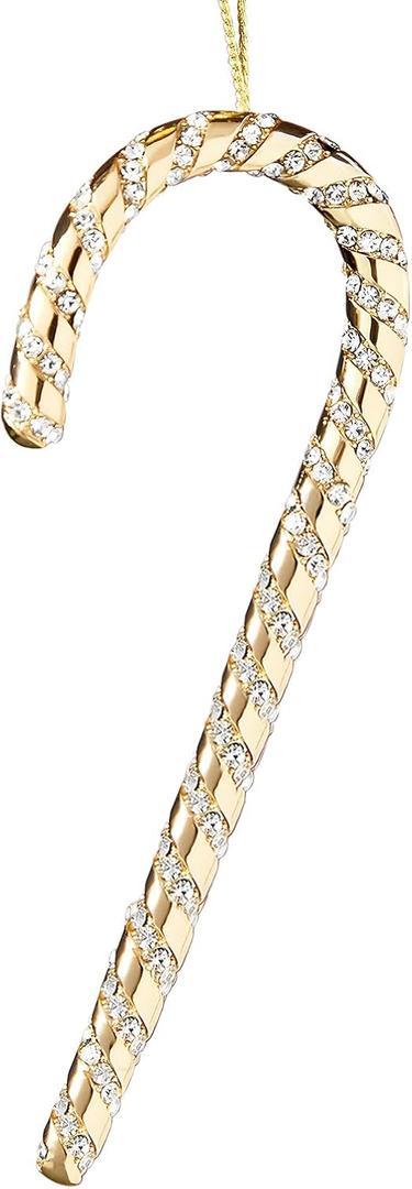 2 x 2025 Christmas Candy Cane Ornaments Hanging Ornaments for Xmas Tree Decorations Keepsake Gifts for Sisters Mom Grandma Women|Sugar Coated Ornament