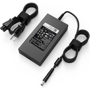 Original Replacement 180W Dell Laptop Charger Fit for Dell Alienware 13 15 17 R1 R2 R3 R4 R5 G3 G5 G7 Precision 7510 7710 7520 7530 OptiPlex 3011 AIO Inspiron One 2350 2320 DA180PM111 Power Cord