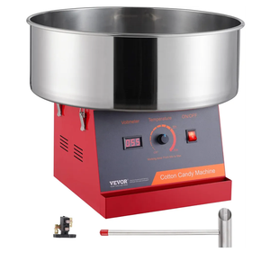 VEVOR Cotton Candy Machine Commercial, 1000W Electric Floss Maker with Stainless Steel Bowl