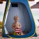 ROPODA Pop Up Tent 83inches x 48inches x 48inches, Upgrade Privacy Tent, Porta-Potty Tent Includes 1 Removable Bottom, 8 Stakes, 1 Removable Rain Cover, 1 Carrying Bag