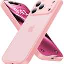for iPhone 17 Pro Case [16FT Military Grade Shockproof], Anti-Slip Anti-Scratch, Slim Translucent Frosted Matte Phone Cover, Case for iPhone 17Pro 6.3", Pink