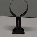 Sensolio Bubble Tube Wall Mount Bracket  Extendable 47 Inch  Protects from Knocks and Spills, Ideal for Children's Sensory Rooms & Aquariums (Black-4 Inch Diameter)