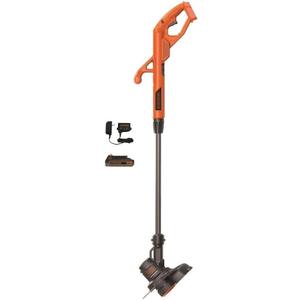BLACK+DECKER 20V MAX String Trimmer Edger Cordless, 10-Inch Electric Weed Wacker with Automatic Feed Spool Kit (LST201)