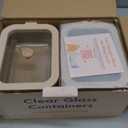 Non-Toxic 35 Oz (4.4 Cup) Glass Storage Containers with Lids  Plastic Free Meal Prep Containers for Lunch, Airtight Food Storage, Microwave and Freezer Safe, 4 Pack - Ziruma