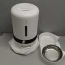 PETLIBRO Automatic Cat Food Dispenser for 2 Pets 5L Auto Dog Feeder Dry Food Dispenser with Splitter & 2 Stainless Bowls, 10s Meal Call and Timer Setting 50 Portions 6 Meals Per Day, Dual Tray Feeder (White)