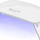 Kepma UV LED Nail Dryer Mini lamp Portable Curing Light for Gel Nail Polish,6w(White)