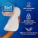 Tena Sensitive Care Incontinence Pads, Bladder Control, Postpartum for Women, Overnight Absorbency, Extra Coverage, 48 Count