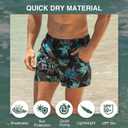 Kanu Surf Mens 5 Adventure Mens Swim Trunks  UPF 50+ Quick-Dry Bathing Suit Shorts with Pockets & Compression Liner (XXL)