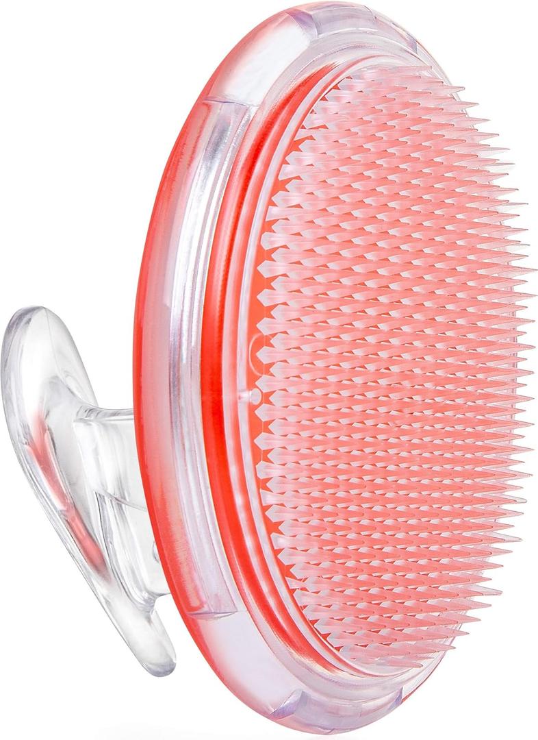 Dylonic Exfoliating Brush for Ingrown Hair and Razor Bump Prevention - Gentle Pre-Shave Exfoliator for Silky Smooth Skin on Face, Legs, Bikini Line - Ideal Orange, 4x3-Inch (1pk Orange)