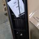 Full Size Loft Bed with Desk and Shelves, Metal Loft Bed with Ladder and Guardrails, Loft Bed Frame for Bedroom, Black