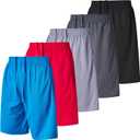 Ultra Performance 5 Pack Mens Shorts, Athletic Gym Shorts Workout Basketball Shorts for Men, Small