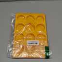 2 Pcs Oreo Chocolate Cookie Silicone Molds, 12-Cavity Round Silicone Mold, Baking Mold for Oreo, Chocolate, Cookie, Candy, Mini Cake, Jelly (Orange + Yellow)