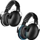 Noise Cancelling Ear muffs for Shooting Ear Protection, SNR 35dB Noise Reduction Headphones for Adult Kids Autism, Adjustable Sound Proof Hearing Protection for Shooting Mowing (Blue & White)