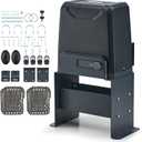 CO-Z Automatic Gate Opener, HomeLink Compatible Sliding Gate Opener for 3300lb 40ft Gates, 550W Chain Operated Gate Opening Kit with IR Sensors Remotes, Driveway Home Garden Electric Gate Complete Kit