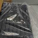 Telescopic Ladder, 10.5FT RIKADE Aluminum Telescoping Ladder with Non-Slip Feet and Stable Hook, Portable Extension Ladder for Household and Outdoor Working, 330lb Capacity (Black)