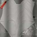 SHAPERIN Bodysuit for Women Shapewear Tummy Control Deep V Neck Plunge Sleeveless Backless Thong Body Suit Tank Top (X-Large, #50-white)