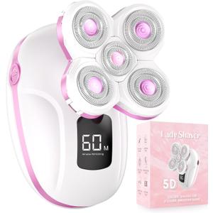 Electric Razors for Women, Cordless Womens Trimmer for Grooming (Cherry)