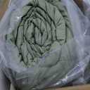 Love's cabin California King Comforter Set Sage, 7 Pieces California King Bed in a Bag, All Season Bedding Sets with 1 Comforter, 1 Flat Sheet, 1 Fitted Sheet, 2 Pillowcase and 2 Pillow Sham