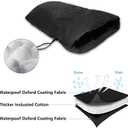 Outdoor Faucet Cover for Winter, 25" L x 13" W Garden Faucet Socks for Freeze Protection, Thicker Reusable Waterproof Insulated Spigot Cover