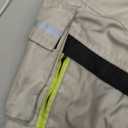 HWK Motorcycle Pants Cargo Pants Work Pants for Men Adventure Hi-Vis All-Purpose (30W x 32L, Silver)