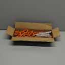 Payivsve Ground Anchors Screw in, Heavy Duty Ground Trampoline Stakes High Wind Tent Stakes for Tent, Trampoline, Gazebo, Carport, Trap Anchor, Canopies, Swing Set (4x15", Orange)