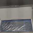 TopMate Wireless Keyboard and Mouse Ultra Slim Combo, 2.4G Silent Compact USB Mouse and Scissor Switch Keyboard Set with Cover, 2 AA and 2 AAA Batteries, for PC/Laptop/Windows/Mac - Blue Black