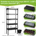 RooTrimmer 5-Tier Hydroponics Growing System, Plant Stand, Ebb and Flow Seedbeds, Siphoning Circulation Watering for Indoor/Greenhouse, Designed for Seed Starter Nursery Cell Trays, Plant Pots