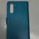 SUANPOT for Samsung Galaxy S21 6.2"(Non S21+) with RFID Blocking Leather Wallet case Credit Card Holder,Flip Folio Book Phone case Shockproof Cover Women Men for Samsung S21 case Wallet Blue Green