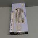 YUNZII B75 PRO MAX QMK/VIA Wireless Mechanical Keyboard,75% Layout with Screen and Knob,Custom Hot Swap Gasket,Creamy Pre-lubed Switches,Bluetooth/Type-C/2.4G for Win/Mac (Beige,Cocoa Cream V2 Switch)