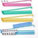 Amazon.com: CHICMOSS Mahjong Racks with Pushers, All-in-One Mahjong Tile Pushers and Racks with 3 Dices, Modern American Tile Set of 4 (4 Colors) : Toys & Games