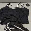 ZAFUL Tankini Swimsuit Tummy Control Bathing Suits Two Piece Swim Top with High Waisted Bottom (Black, XL)