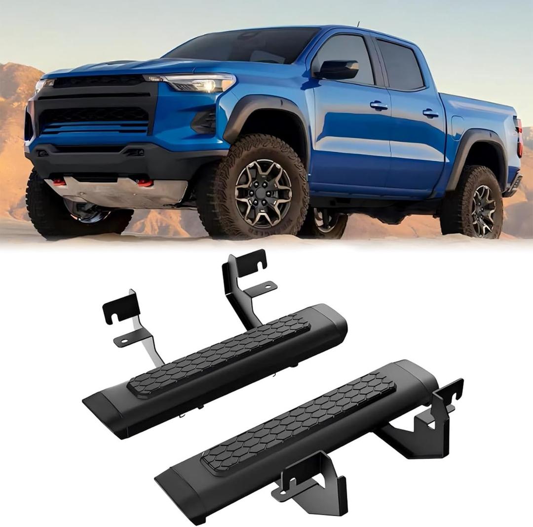 EZ Side Steps Running Boards Fit for 2015-2025 2026 Chevy Colorado/GMC Canyon Crew Cab or Extended Cab Front Door