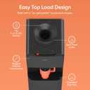 Brio 130 Series Top-Load Water Cooler Dispenser for 3- and 5-Gallon Bottles, Hot & Cold, Spill-Free Loading, Child Safety Lock, Energy Star 3.0, Black