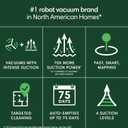 iRobot Roomba 105 Vac Robot Vacuum with AutoEmpty Dock - Self-Empties for 75 Days, Easy to use, Intense Power-Lifting Suction, LiDAR Navigation, Multi-Surface Cleaning, Cleans in Neat Rows