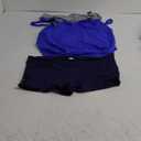ZAFUL Two Piece Tankini Swimsuit for Women Tummy Control Bathing Suit with Boy Shorts Blouson Swimwear (XX-Large, 0-royal Blue)