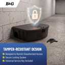 B&G Standard Rodent Station, 6 Pack with Universal Key, Tamper-Resistant