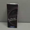 Car Steering Wheel Cover, Anti-Slip, Safety, Soft, Breathable, Heavy Duty, Thick, Full Surround, Sports Style (Black)