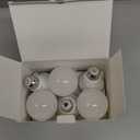 Lightinginside E26 Smart Light Bulbs 50W Equiv., G16.5 A15 RGBCW Small Chandelier Ceiling Fan Smart Bulb Works with Alexa/Google Home/Smart Life, 5W 550LM, 2.4G WiFi Bluetooth Bulb, ETL Listed, 6PCS