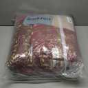 Yvooxny Quilt Set Queen Bedspread Country Farmhouse Cottage Vintage Ditsy Floral Paisley Style Reversible Lightweight Coverlet Set Real Patchwork Quilt for All Seasons, Antique Rose, Queen Size