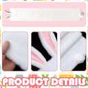 Newwiee Fur Easter Bunny Table Runner White Soft Plush Rabbit Easter Table Decor Seasonal Kitchen Bunny Dining Desktop Decoration for Home Party Decor 13 x 72 Inch