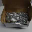 Blulu Pleat Hooks Stainless Steel Curtain Hooks Drapery Clasp and Pin 4 Prongs Pinch Pleat Tools Clips for Window, Shower Curtain(120 Pcs)