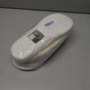 KuaiLu House Slippers for Women Comfortable Memory Foam Plaid Slipper Ladies Warm Fuzzy Plush Fur Lined Winter Home Shoes Orthotic Plantar Fasciitis Arch Support Indoor Outdoor (White)