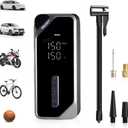 Car Tire Inflator Portable Air Compressor–150 PSI Tire Pump for Car Tires, Electric Bike Tire Pump, Cordless Bike Pump with Digital Pressure Gauge, 4 Preset Modes for Car Bike Motorcycle Balls