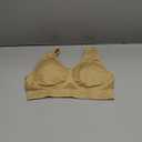 Women Breathable Bras No Underwire Slight Lift up Comfortable Air Sports Bra Removable Pads (Medium, Nude)