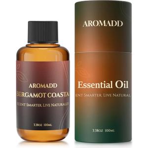 AROMADD AROMADD Bergamot Coastal Diffuser Oil Inspired by Luxury Hotel Scent 3.38 Fl Oz (100ml), Aroma Diffuser & Hotel Fragrance Diffuser Oil, Essential Oil Diffuser for Aromatherapy, Long-Lasting