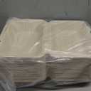 ECOLipak 75 Pack Clamshell Take Out Food Containers, 100% Compostable To Go Containers Disposable, 9X6 inch Heavy-Duty To Go Boxes, Eco-Friendly Biodegradable To Go Containers For Food