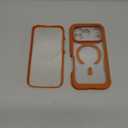 Diaclara Magnetic Designed for iPhone 17 Pro Case 6.3'' [Full Camera Protection] Full Body Bumper, [Compatible with MagSafe] Military Drop Proof Phone Case w/ Built-in Screen Protector, Orange